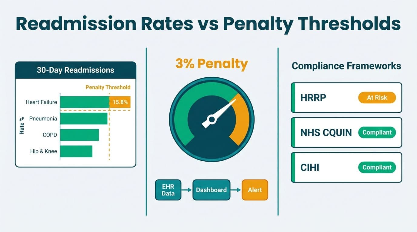 Hospital Readmission Rate Analytics Dashboard in Power BI