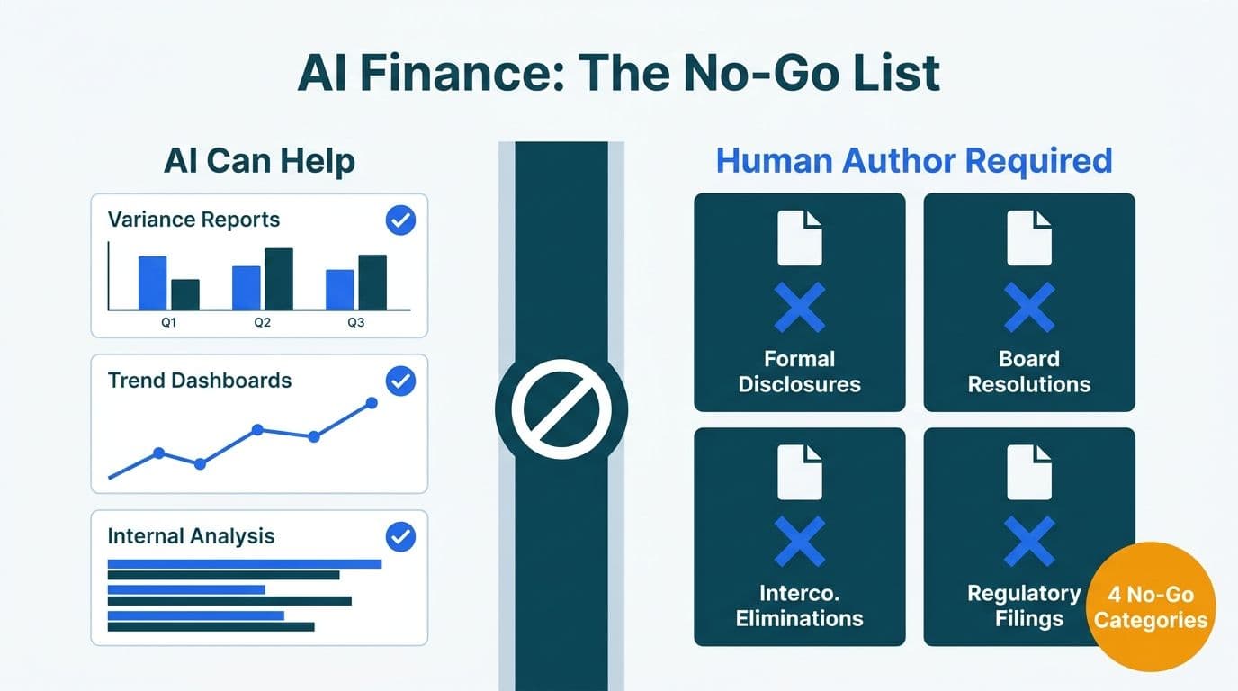 When Not to Use AI Finance Reports: The No-Go List